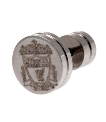 Liverpool FC Stainless Steel Engraved Stud Earring (Silver) (One Size) - UTBS1563