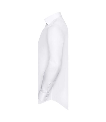 Chemise Formelle Homme Blanc Argenté Gris Foncé Russell Collection
