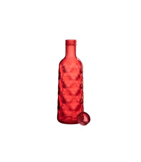 Bouteille en Plastique Martelé 1,15L Rouge