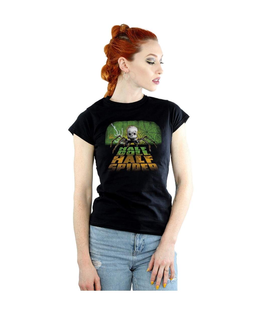 Disney Femme/Les femmes - T-shirt en coton Toy Story - moitié poupée, moitié araignée (Noir) - UTBI44268-2