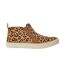 Womens/ladies Leopard Print Canvas Chukka Boots Leopard Toms-1