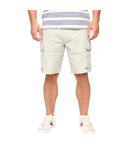 Mens Seaford Cargo Shorts Stone Grey Bewley & Ritch
