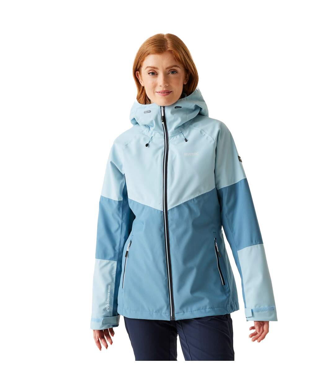 Womens/ladies Wentwood Ix 3 In 1 Waterproof Jacket Clear Sky Coronet Blue Regatta-1