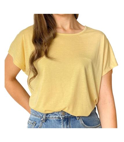 T-shirt Jaune Femme JDY Frosty Hope