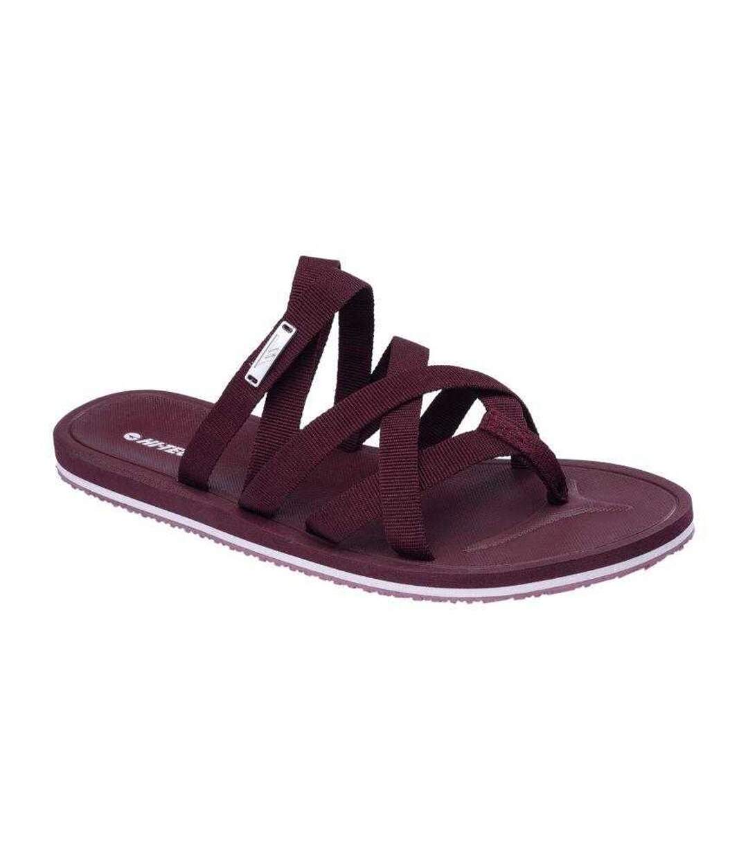 Tongs Pima Femme Rouge Bordeaux Hi-Tec-1