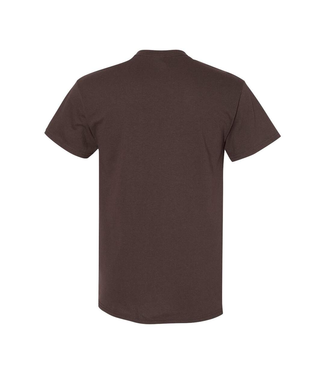 Lot de 5  t-shirts manches courtes hommes marron foncé Gildan