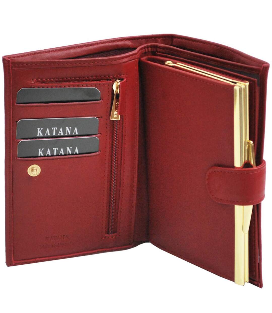 Katana - Portefeuille femme en cuir - rouge - 2991-4