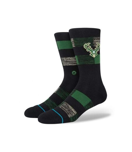 STANCE Chaussettes Homme Coton BUCKS CRYPTIC Noir Vert NBA