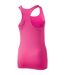 Womens/ladies Essential Performance Racerback Gym Tank Top Pink Puma-2