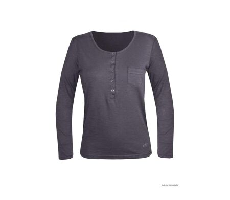 Tee-shirt MAYFLOWER CLOE3G manches longues : le confort urbain en gris ardoise