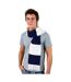 Echarpe Épaisse Thermique Tricotée Homme Taille Unique Blanc Bleu Marine Result-1
