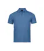 Mens Luxury Stretch Polo Shirt Ocean Blue Tee Jays-1