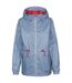 Imperméable À Capuche Ajustable Motif/style À Carreaux Niggle Femme Bleu Marine À Carreaux Trespass-1