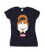 Disney - T-shirt BIG HERO BAYMAX KITTEN FACE - Femme (Bleu marine) - UTBI13376-1