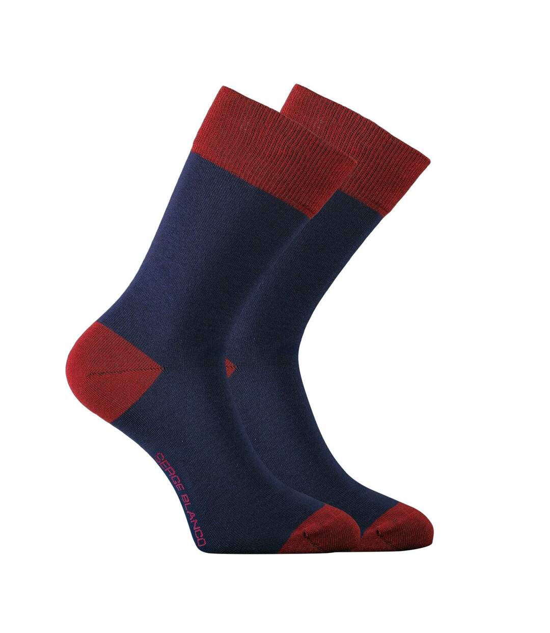Lot de 9 Paires de Chaussettes de ville coton homme peigné doux Serge Blanco-5