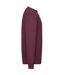 Mens classic drop shoulder sweatshirt burgundy Fruit of the Loom