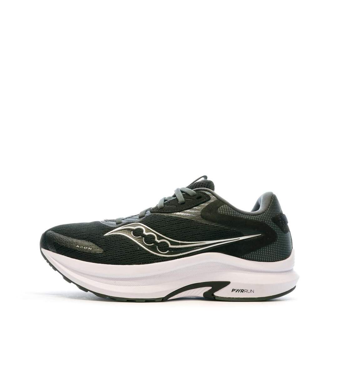 Chaussures de running noir/blanche homme saucony axon 2-1