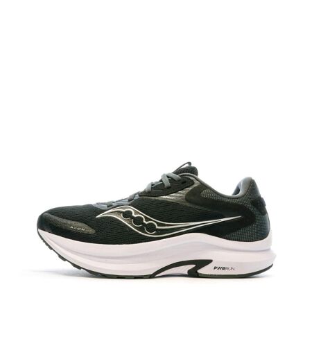 Chaussures de running noir/blanche homme saucony axon 2