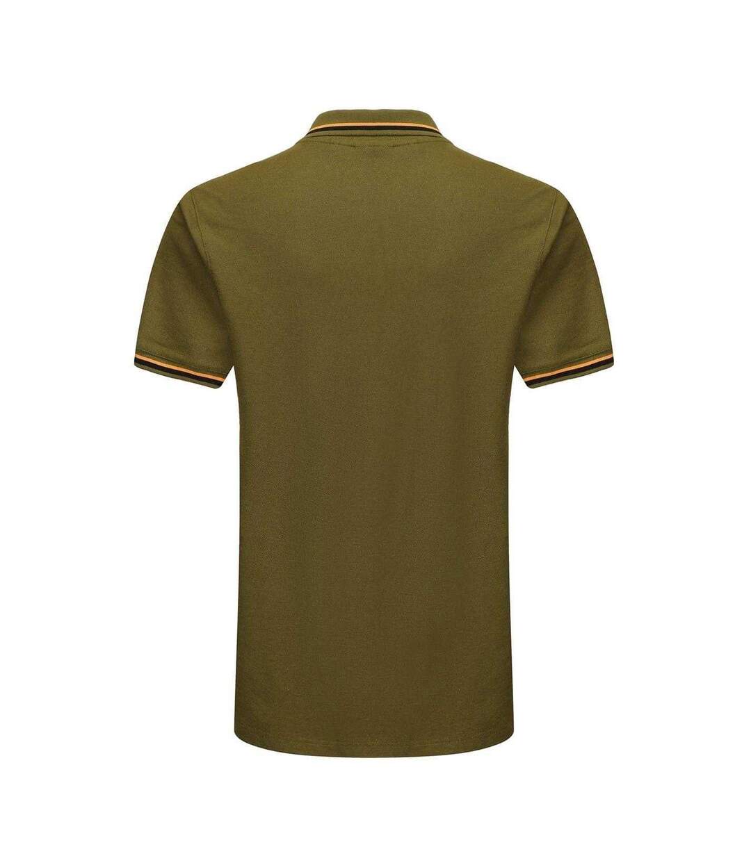 Mens Contrast Tipped Polo Shirt Khaki Slazenger-2