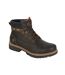 Mens ankle boots dark brown R21