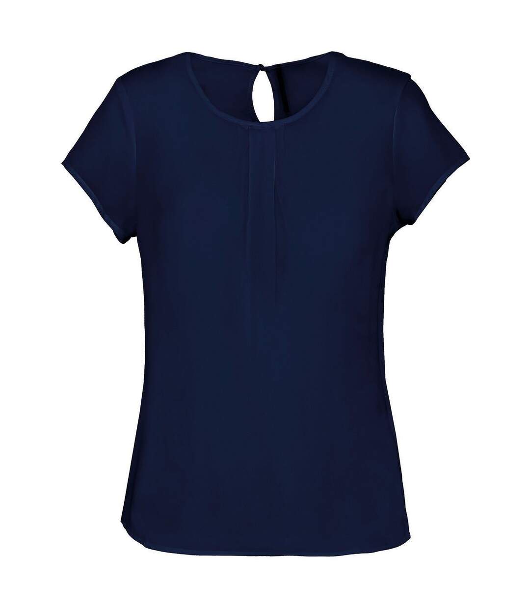 Blouse matière crêpe - Femme - K5002 - bleu deep sea-1