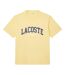 T-shirt Motif/style Logo Arqué Adulte Jaune Lacoste-1