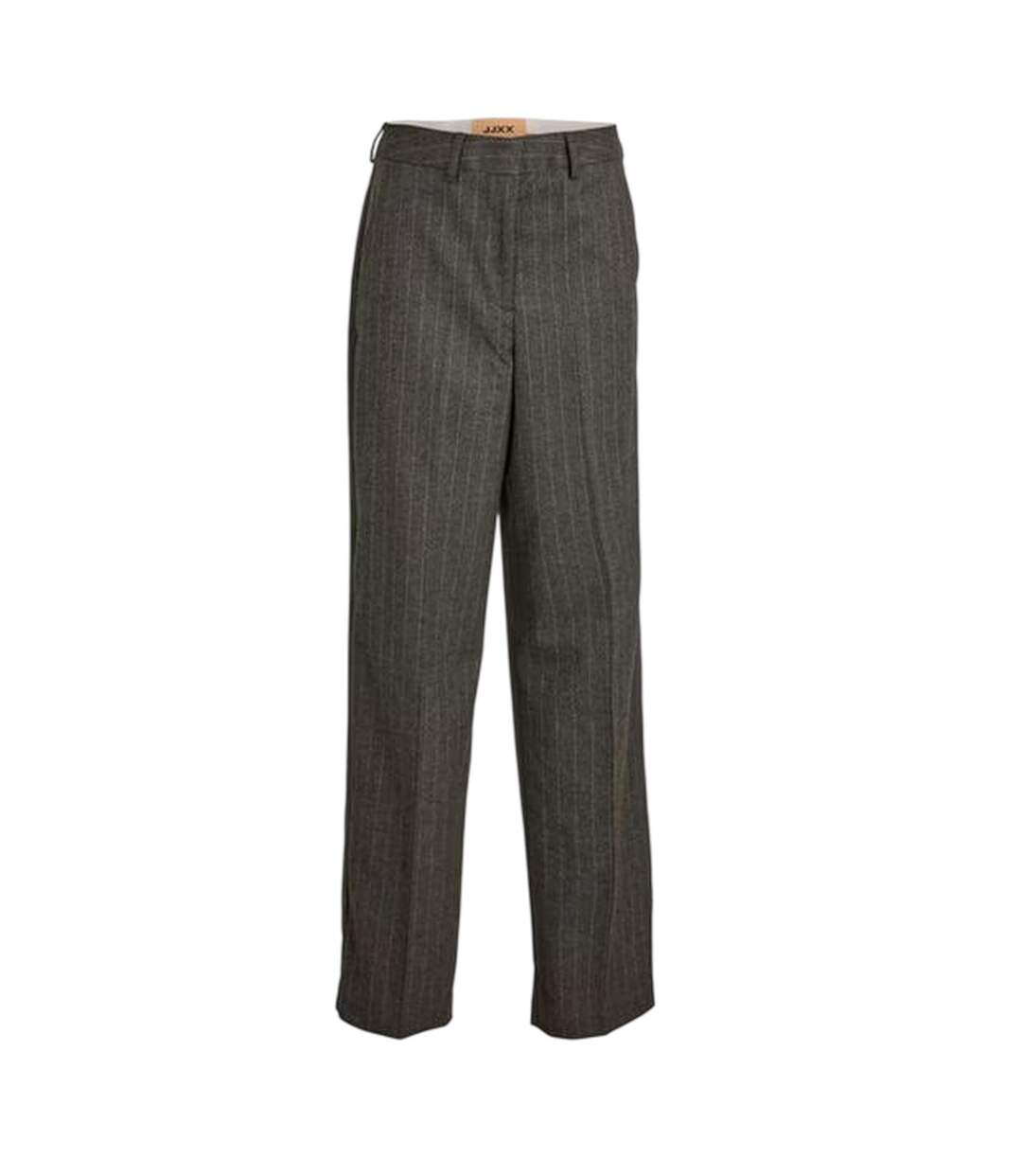 Pantalon Motif/style Fines Rayures Femme Gris Chiné JJXX-1