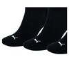 Puma Trainer Socks 3 Pair Pack / Mens Socks (Black) - UTFS2211