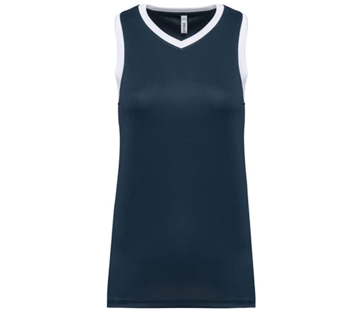 Maillot de basket - femme - PA4051 - bleu marine et blanc-1