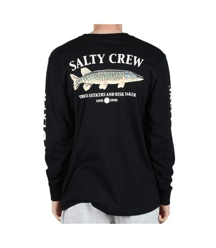 T-shirt Manches Longues Noir Homme Salty Euro Pike