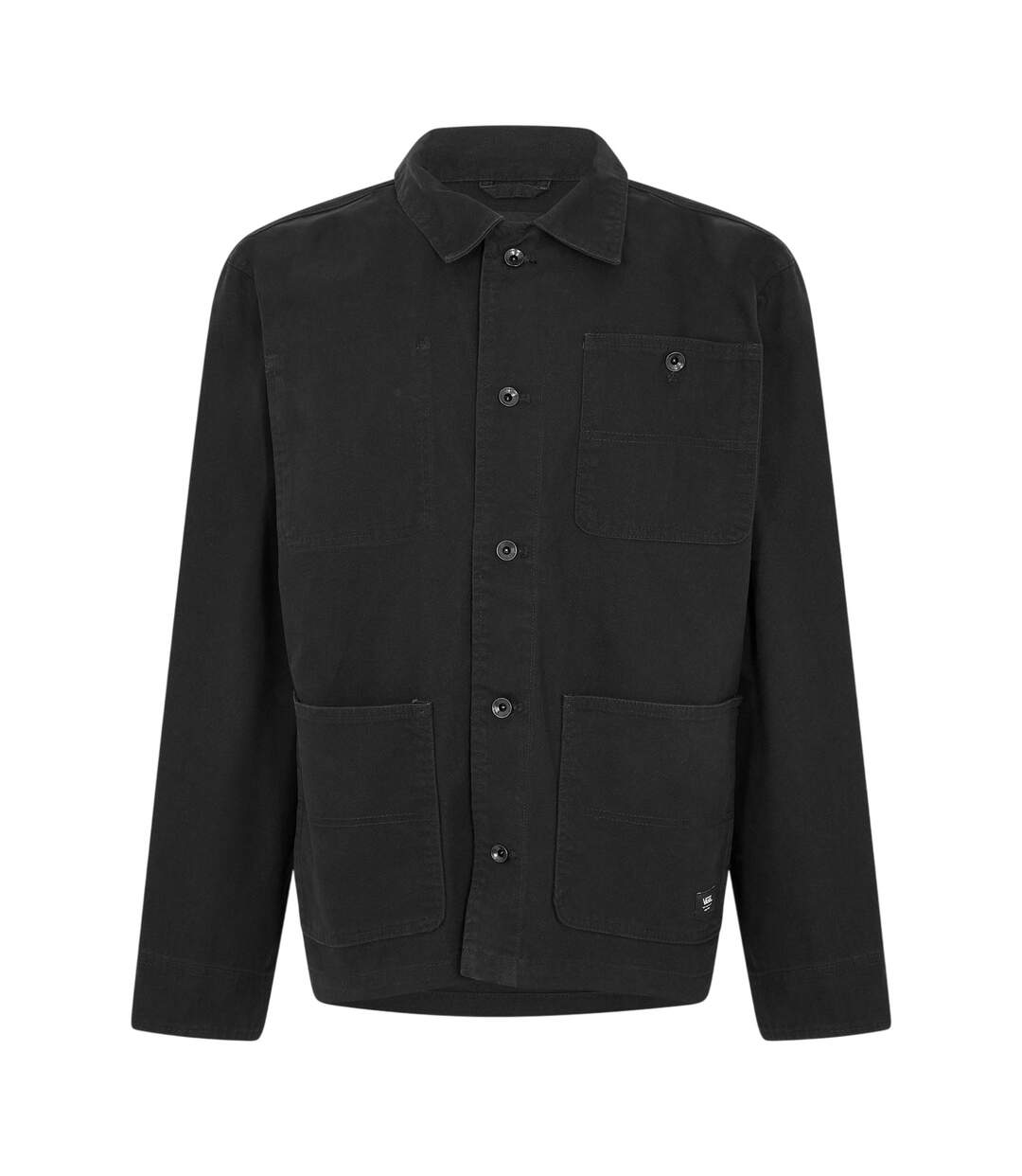 Mens London City Cotton Blend Chest Pocket Regular Field Jacket Black Vans-2
