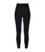 Womens/ladies Shiny Stripe High Waist Leggings Black Black Urban Classics-2