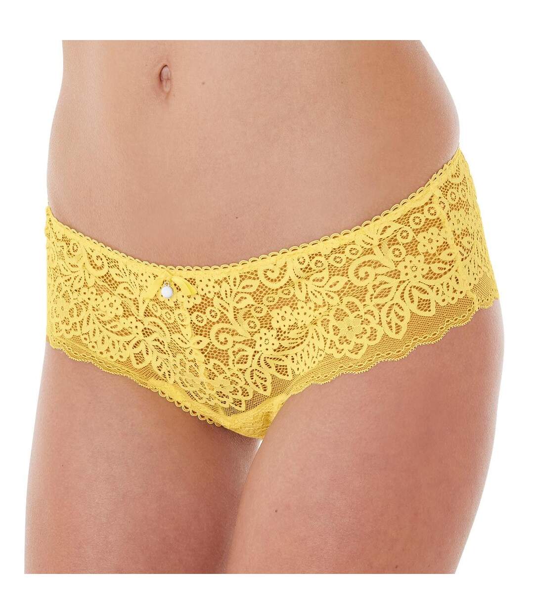 Shorty tanga jaune Tapageuse-4