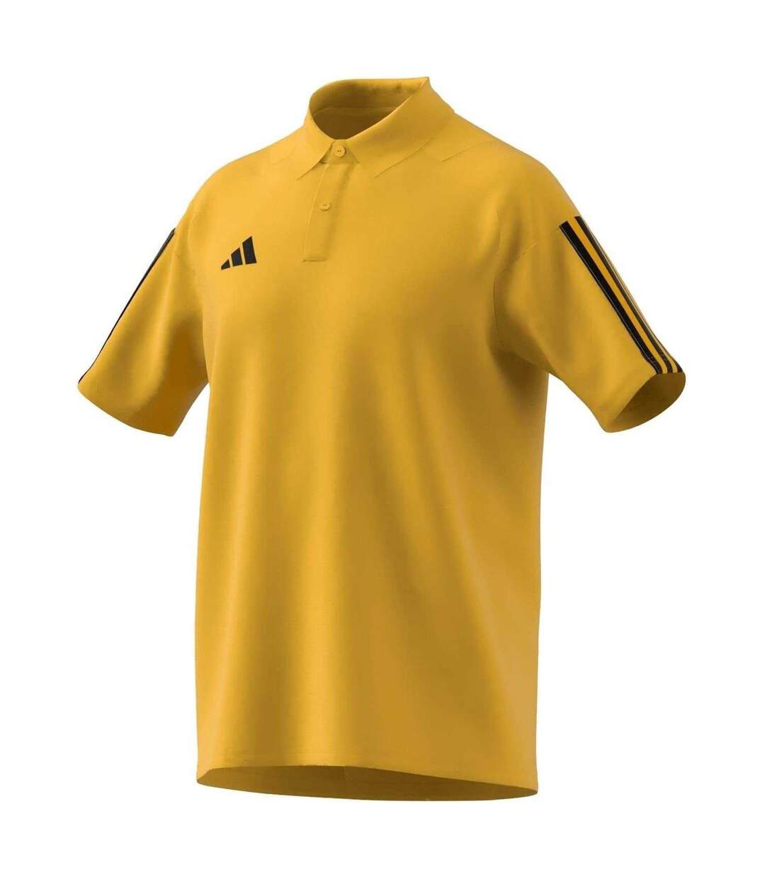 Mens Tiro 23 Competition Polo Shirt Gold Yellow Adidas-3