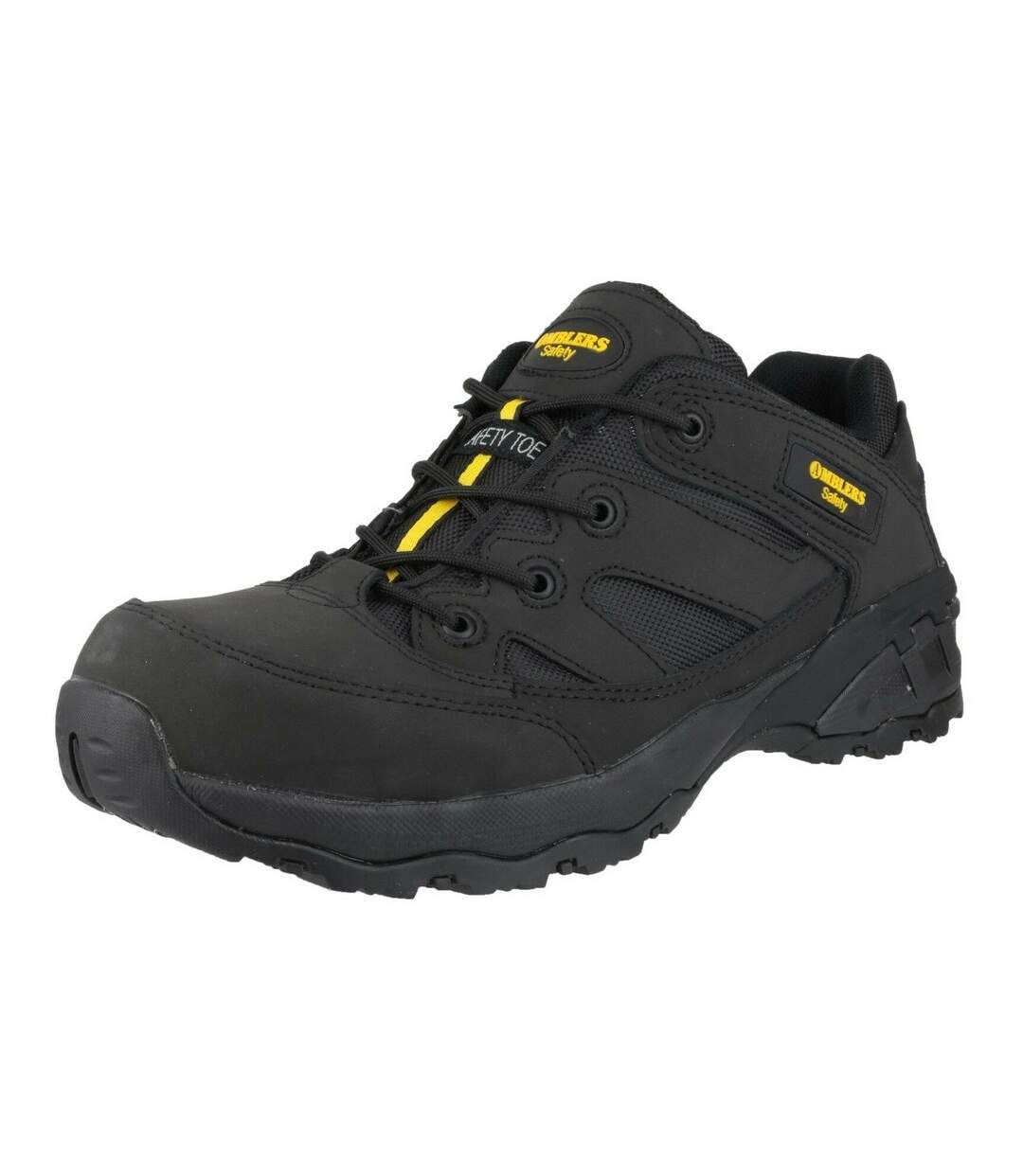 Safety unisex fs68c fully composite metal free safety trainers black Amblers-2