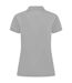 Womens/ladies pique polo shirt silver Henbury