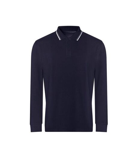 Polo homme bleu marine / blanc Awdis