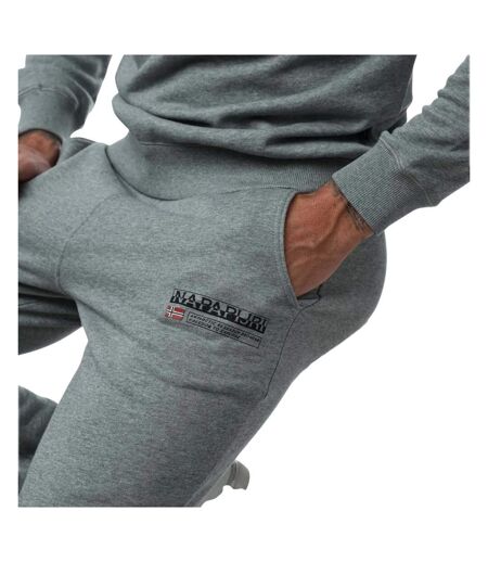Mens Kasba Logo Jogging Bottoms Grey Marl Napapijri