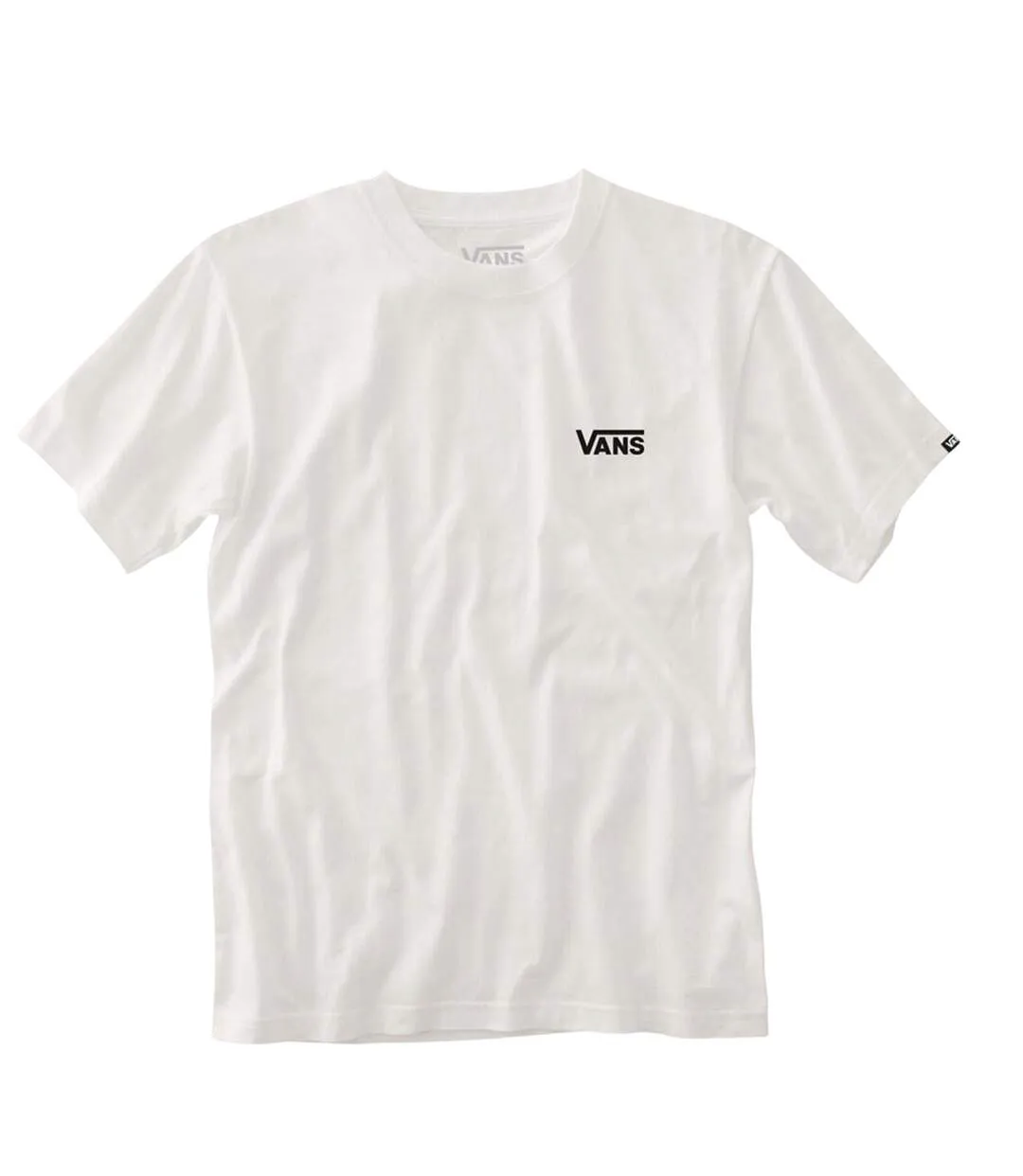 Mens Logo Cotton T-shirt White Vans-1