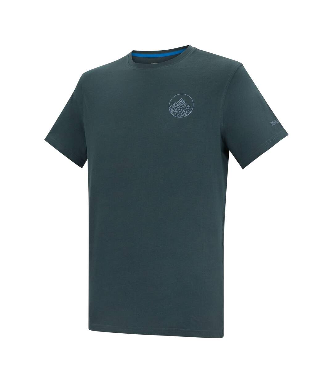 T-shirt Motif/style Dessin Au Trait Breezed Homme Bleu Nuit Regatta-4
