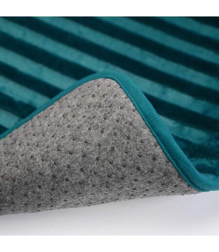 Tapis de Bain Microfibre Allure 45x75cm Bleu Émeraude