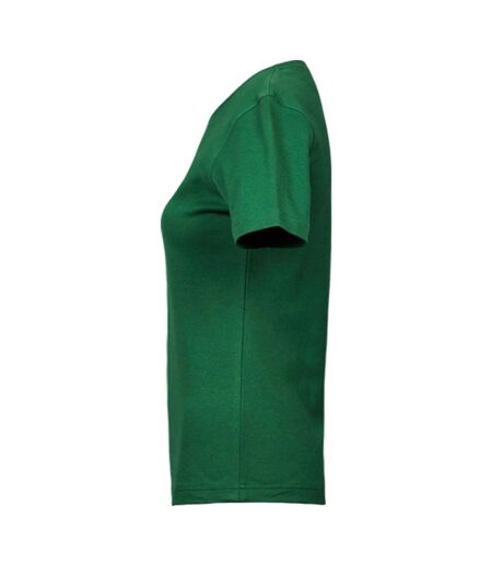 Womens/ladies Interlock T-shirt Forest Green Tee Jays