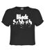 Womens/ladies Crowd Black Sabbath Crop Top Charcoal Amplified-1