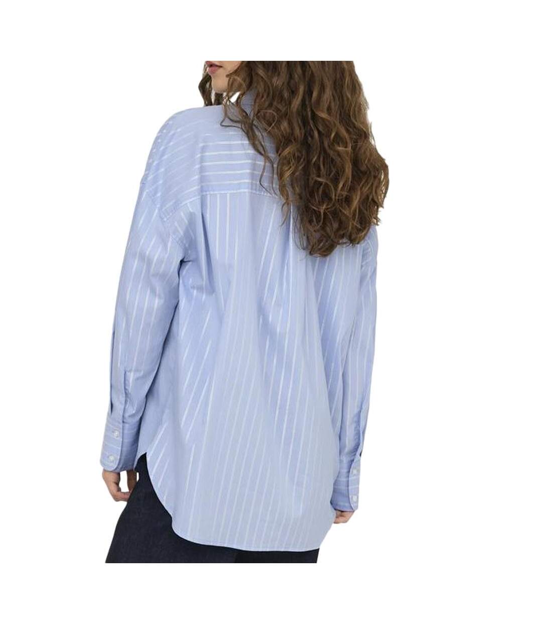 Chemise bleu femme jdy mio-2
