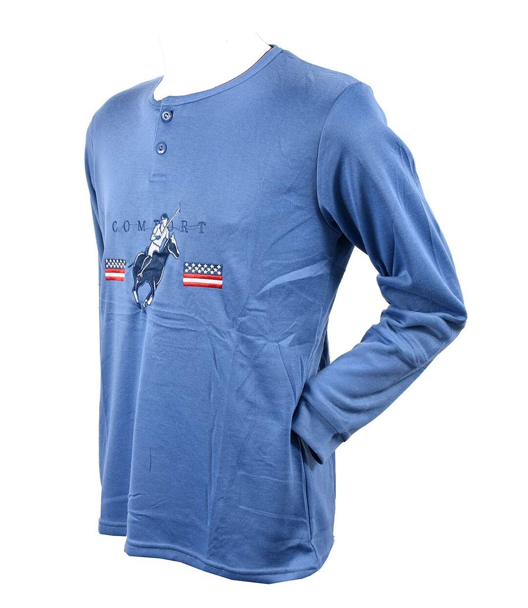 Pyjama Homme Long SWEET SECRET C2709 POLO CONFORT BLEU