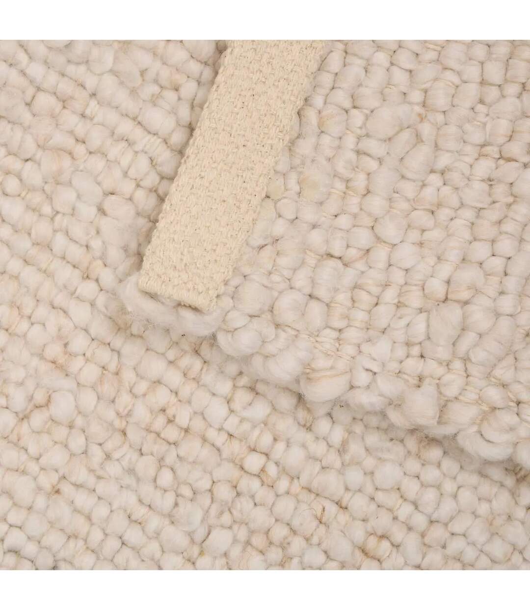Tapis Effet Laine Volna 80x200cm Ivoire-2