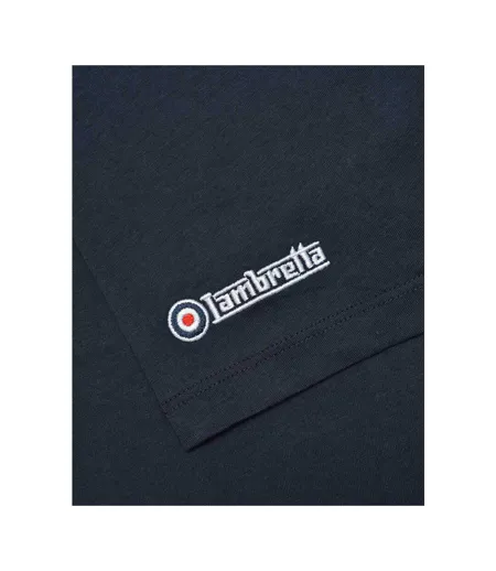 T-shirt Northern Soul Homme Bleu Marine Jaune Or Lambretta