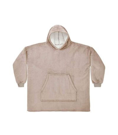 Sweat à capuche adulte beige Brand Lab