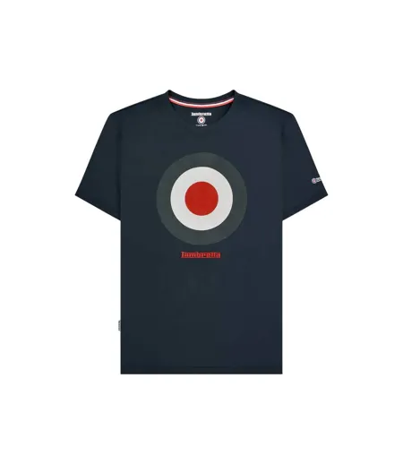 Mens Target Cotton T-shirt Navy Lambretta