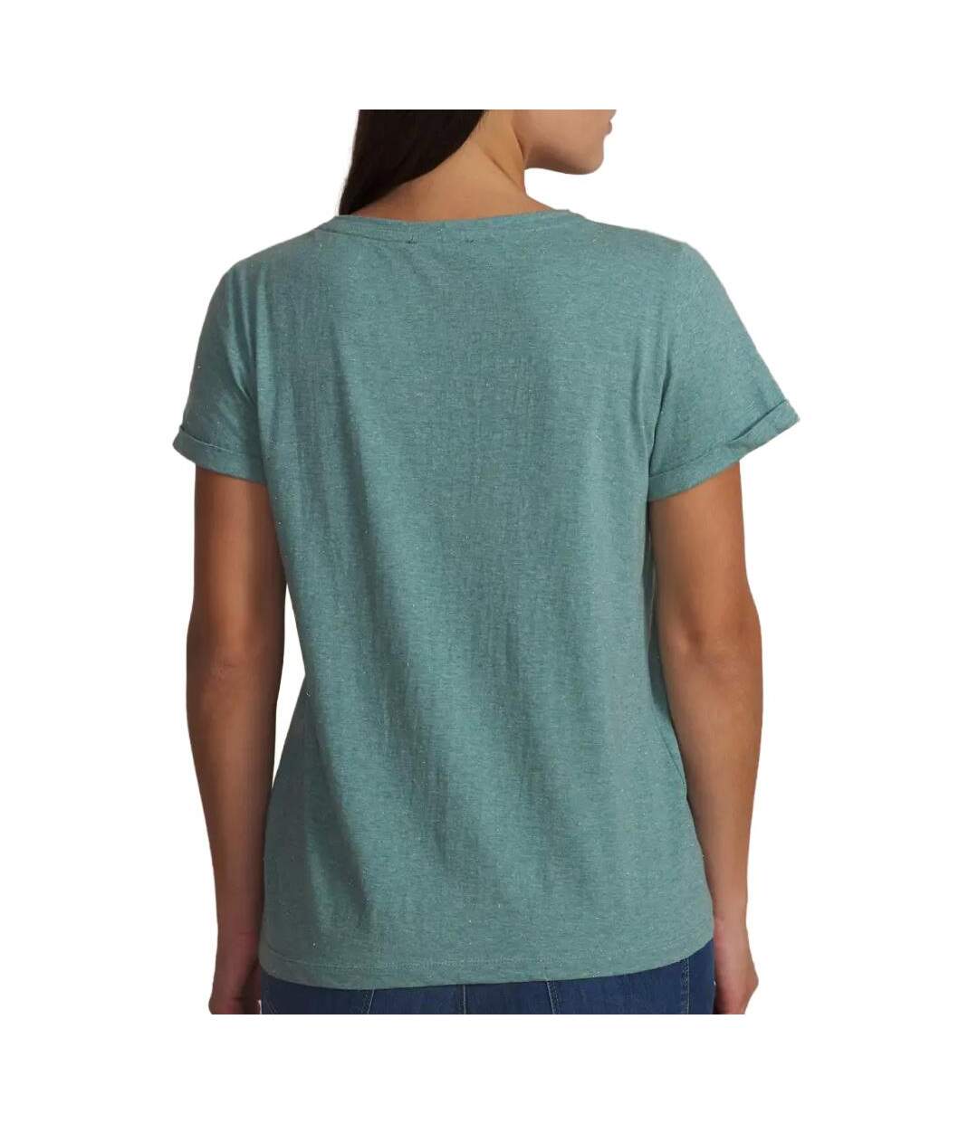 T-shirt vert d'eau femme tbs adinatee 29418-2